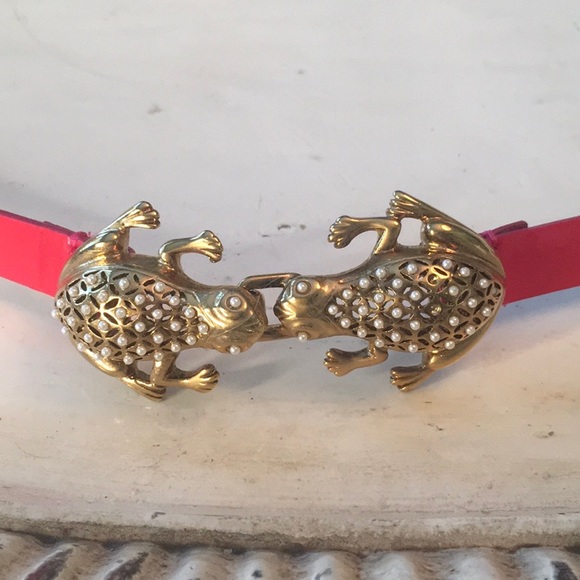 Kate Spade Pearl Encrusted Frog Belt - Picture 4 of 9